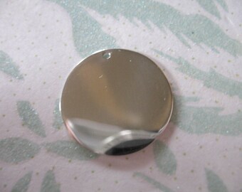 Shop Sale.. 1 5 10 25 pc, Blanks Discs Stamping Blank, Sterling Silver, 23.5 mm, 24 gauge, 1", Circle Round, personalize custom blank23 solo