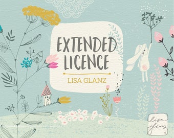 Extended license: Lisa Glanz graphics / commercial use / commercial use clipart / Lisa Glanz shop