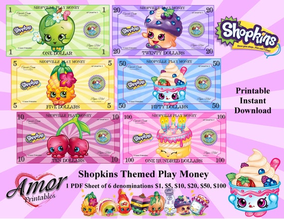 Download Play Money Shopkins Bonus Coloring Booklet Shopkins