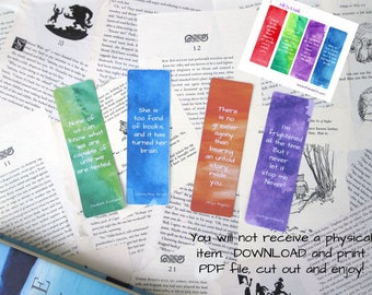 Printable bookmarks | Etsy