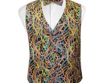 Big Easy Beads Tuxedo Vest and Bow Tie