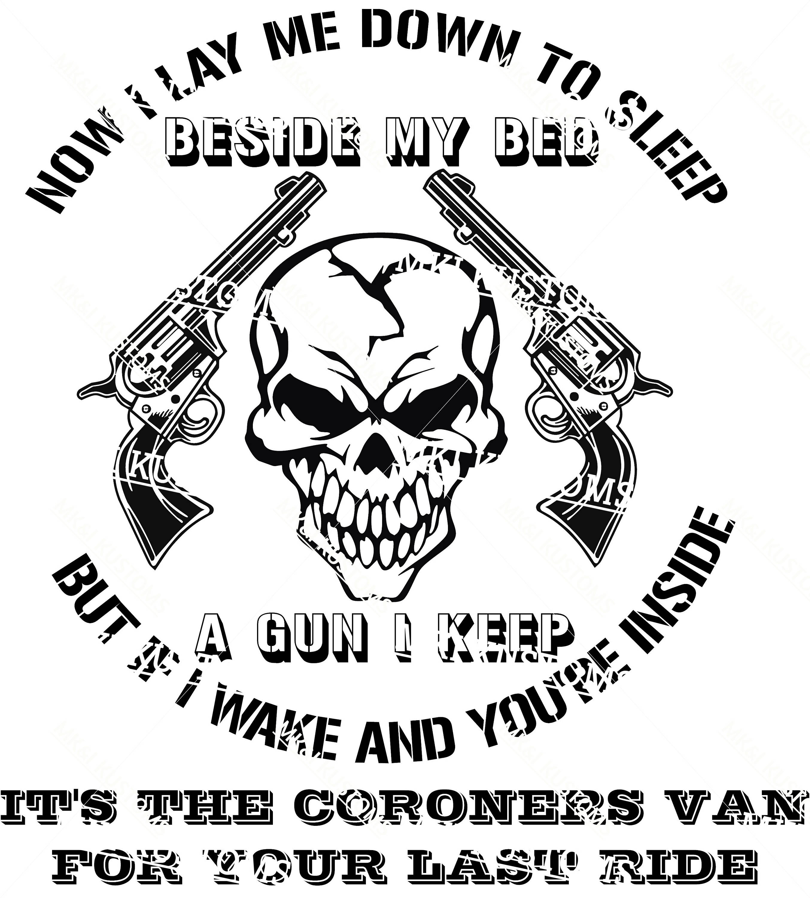 Download Gun Man Svg/ Gunmans Prayer/ Gun Svg/ Skull Svg/ Dont Tread On