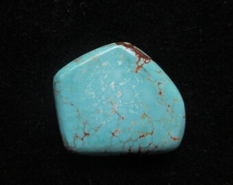 Beautiful Number 8 Turquoise Freeform Cabochon 18 Carats 23x21x4 mm
