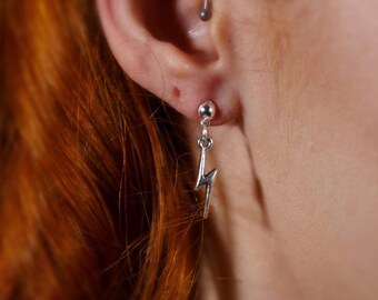 Lightening bolt earrings