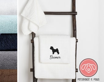 Bichon Frise Embroidered Towel