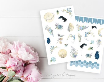 Sticker Set FLOWER MOON