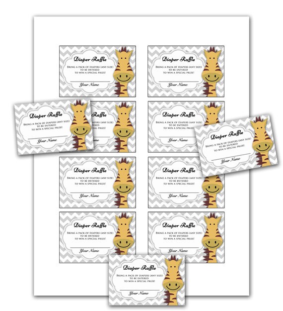door prize ticket template
