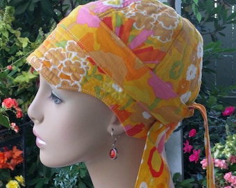 Women's Chemo Hat SALE Alopecia Hat Hair Loss Hat Reversible MEDIUM