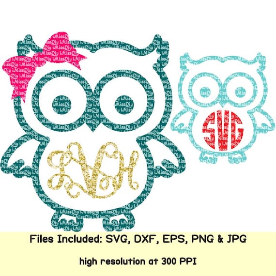 Download Owl svg owl monogram svg cute owl cheer bows christmas svg
