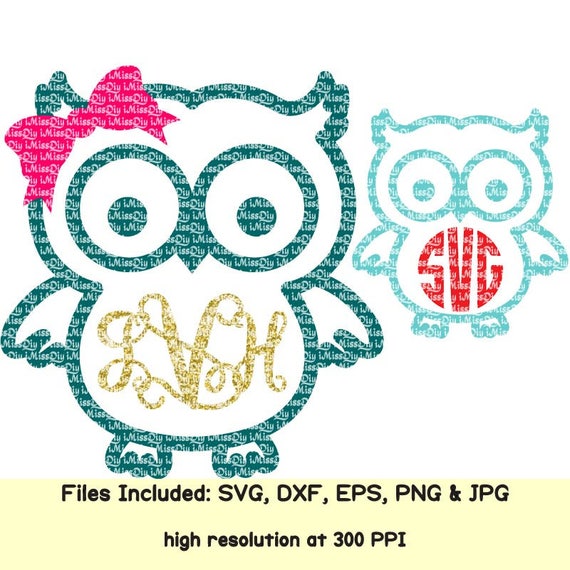 Download Owl svg owl monogram svg cute owl cheer bows christmas svg ...