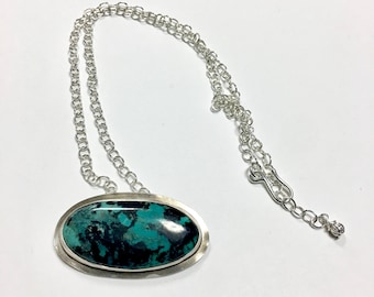 Turquoise Silversmith Pendant