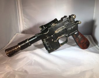 Han Solo Blaster Prop Replica 1:1 DL-44 Star Wars Weathered cosplay prop
