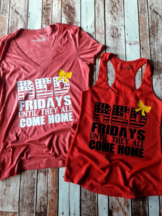 wear red on fridays to support our troops