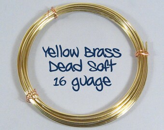 16ga 100ft DS Yellow Brass Wire