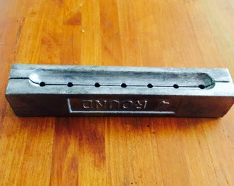 Sinker / Lead Weight Mould,Number 4 Round (x 7)