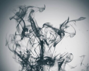 prints wall art abstract smoke