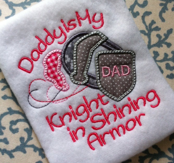 Dads Day Daddy Fathers Embroidery Applique Pattern Design