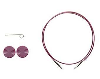 32 Inch Options Interchangeable Circular Knitting Needle Cables Purple Single Pack 90806