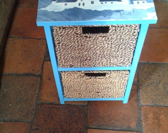 Storage unit with two baskets