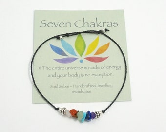 7 Chakras bracelet anklet Seven