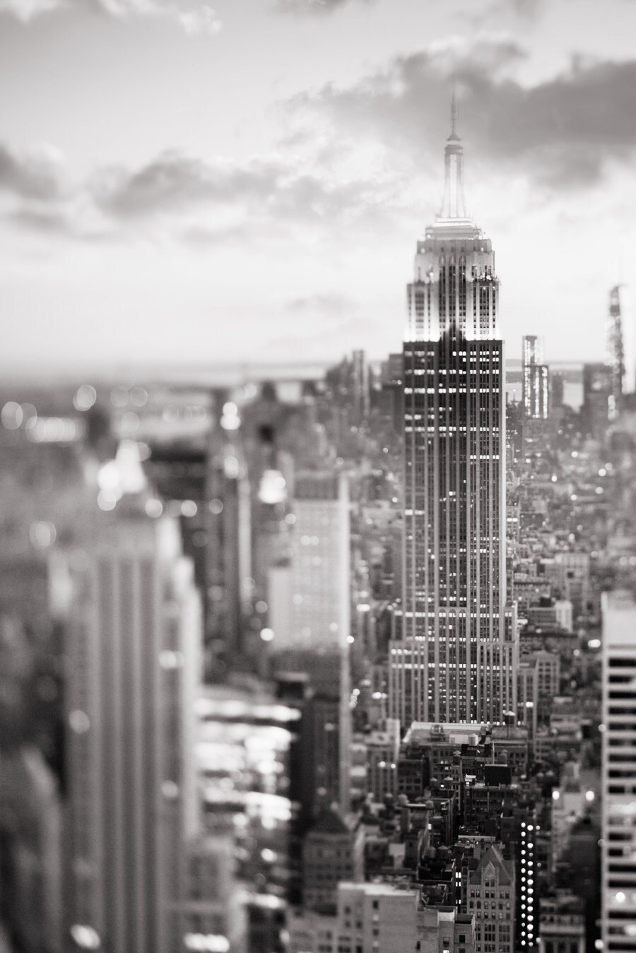 New York City Photography Black and White Manhattan Skyline