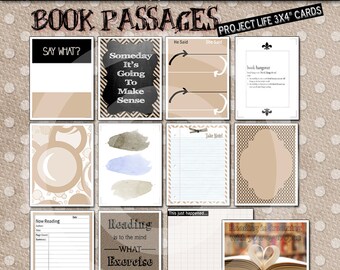 New Years Celebrate Journal Cards Project Life Inspired 3x4