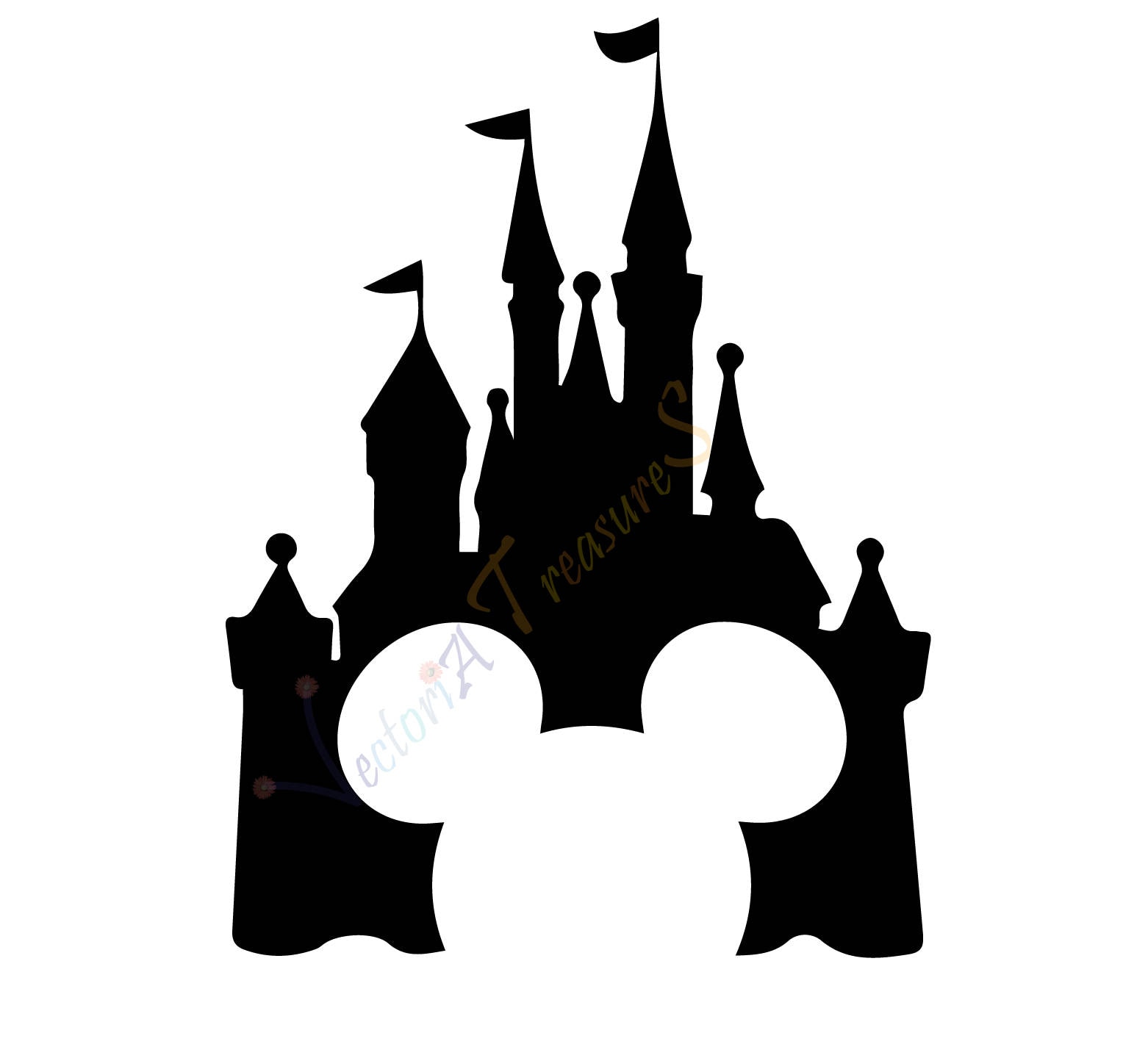 Download Disney Castle svg Disney Castle Silhouette Disney png