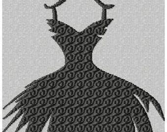 embroidery patterns dress on hanger