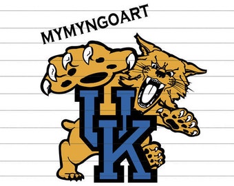 Kentucky Wildcats Logo Svg, Eps, Dxf, Pdf, Png, Jpe for Cricut and Silhouette-Digital Download.