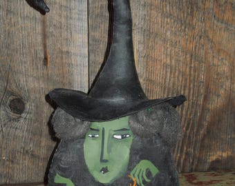 Witch Doll, Soft Sculpture Doll, Newt, Halloween, Hexenacht, Maude Witch