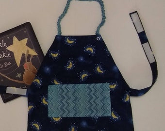Moon and Stars Montessori Apron, 12-24 mo.