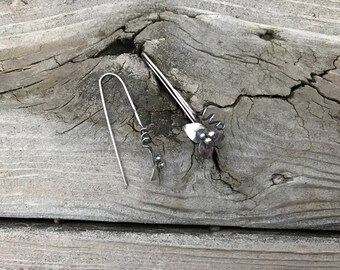 Fall blossom berry sterling earrings