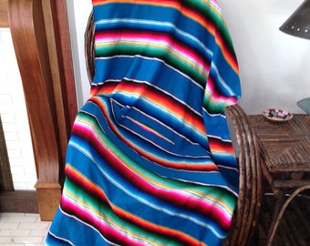 Vintage Serape Saltillo Blanket *