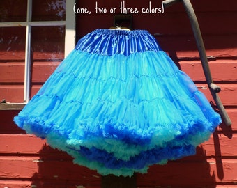Miss Allie Petticoat ~ Level 1 - 2 - 3 or 4 ~ Extra-Full soft nylon pettiskirt ~ chiffon ruffle edge tutu