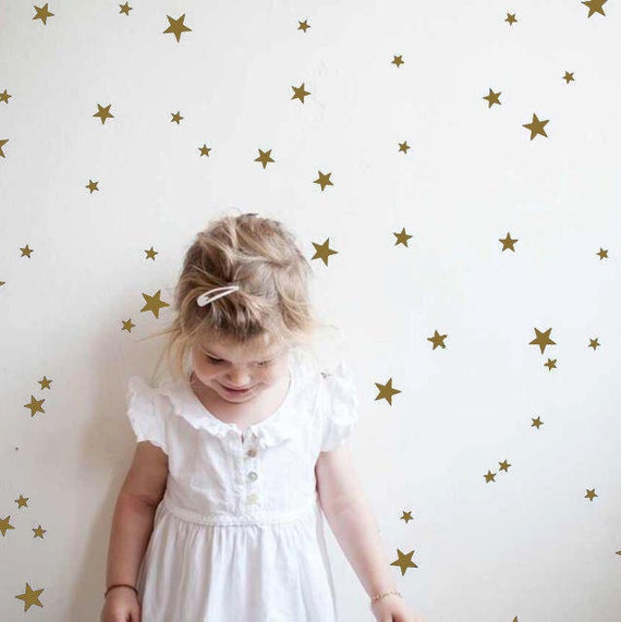 Gold Star Wall Decals Star Wall Stickers Nursery Wall Decal