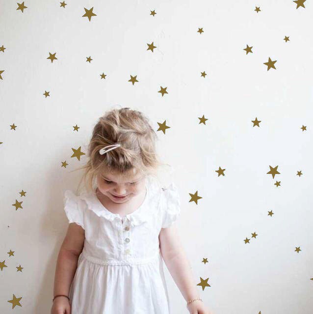 Gold Star Wall Decals Star Wall Stickers Nursery Wall Decal