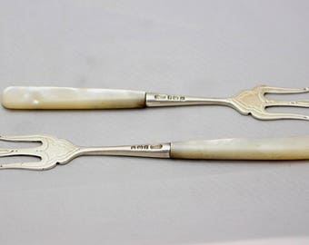 Victorian hors d'oeuvre forks
