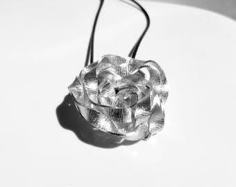 Necklace Pink Silver - Aluminum