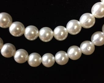 Vintage 2-Strand Faux Pearl Necklace