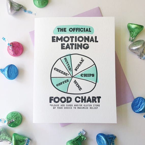 emotional eating chart card paper crane size chart