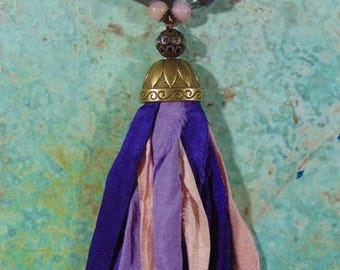 Recycled Sari Silk Necklace