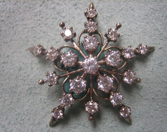 Star Burst Brooch Sterling Silver