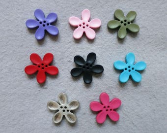 20 mm orchid flower button