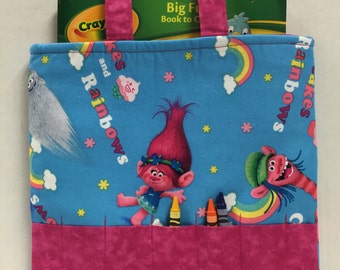 Trolls Crayon Tote