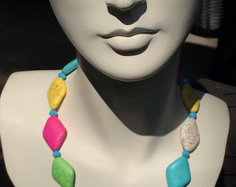 Candy Colored Beaded Necklace