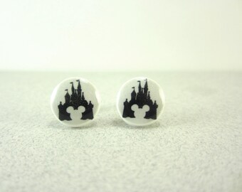 Disney Magic Kingdom Earrings, Magic Kingdom Jewelry, Disney Jewelry, Mickey Mouse Earrings, Mickey Mouse Jewelry, Disney World Earrings