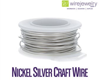 Nickel Silver Craft Wire, Round, Various Gauges and Lengths