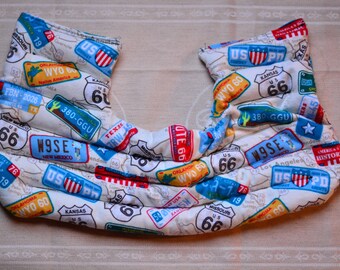 Microwaveable Heating Pad (License Plates)-Shoulder