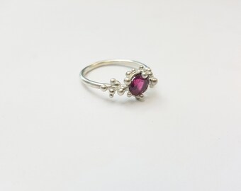 Bubbly Pink Tourmaline ring