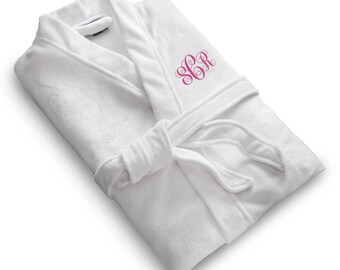 Women's Personalized Microfiber Robe - Embroidered Robe - Personalized Bath Robe - Bath Robes - Gifts for Her - Bridesmaid Gifts - RO162